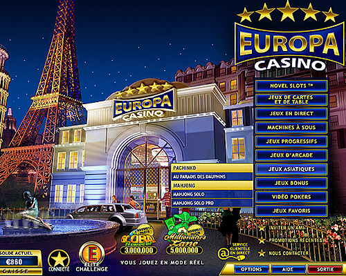 Jeux EuropaPalace Casino